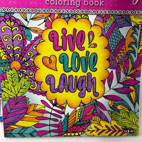 Timeless Creations 2 Coloring Books Stained Glass And Words To Color By New - Picture 6 of 10